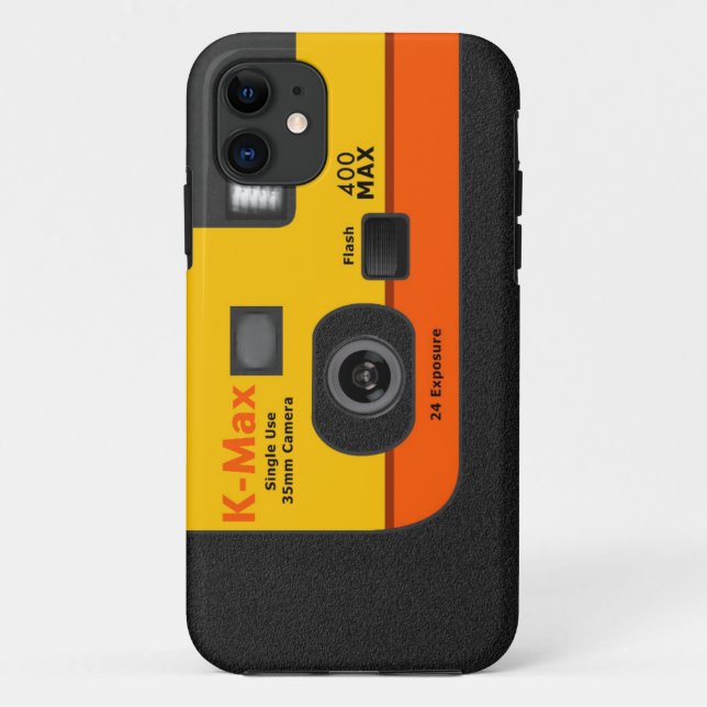 Disposable Camera - I5 Orange Case-Mate iPhone Case (Back)