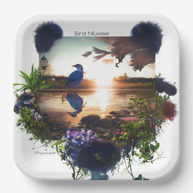 "Disposable Convenience: Exploring the Environment Paper Plate (Front)