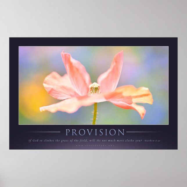 DISPOSITION - Affiche de motivation chrétienne (Devant)