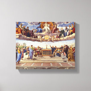 Disputation of the Holy Sacrament by Raphael Canvas Print