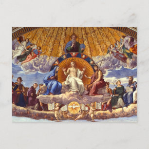 Disputation of the Holy Sacrament by Raphael Holiday Postcard