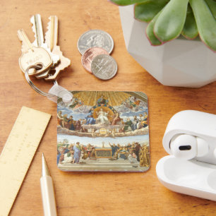 Disputation of the Holy Sacrament, Raphael Sanzio Keychain