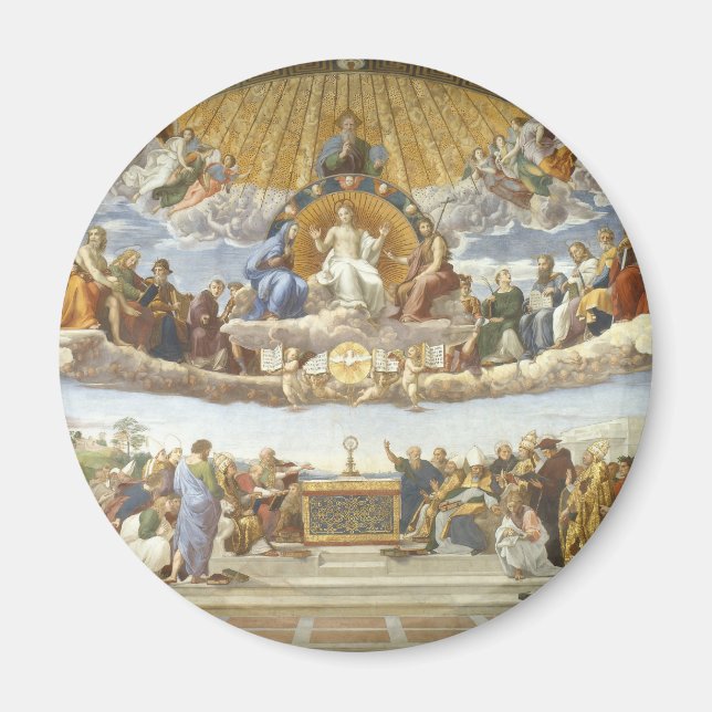 Disputation of the Holy Sacrament, Raphael Sanzio Magnet (Front)