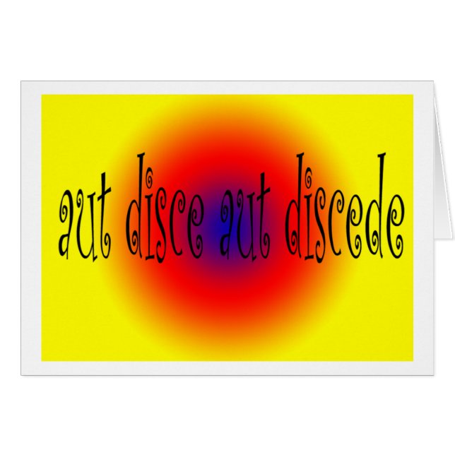 Disque Aut Disceder (Devant horizontal)