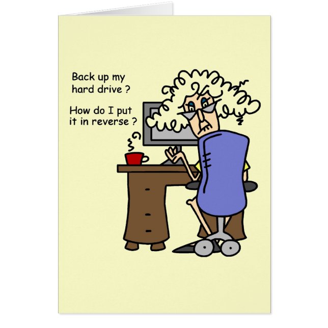 Disque Dur Sauvegarde Humoristique (Devant)