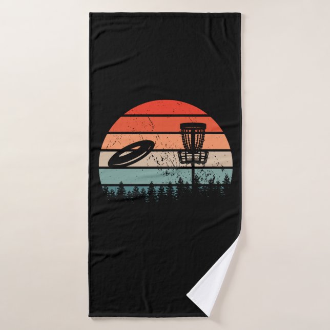 Disque Golf Rétro (Serviette de bain)