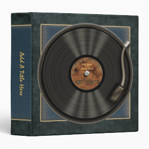 Disque vinyle 1,5" de LP de karaoke classeur