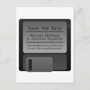 Disquette Enregistrer la date carte postale, gris