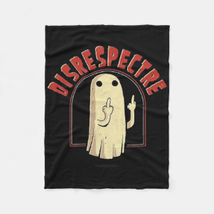 Disrespector Ghost Halloween Fuuny Ghost Cute Hall Fleece Blanket