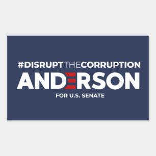 Disrupt the Corruption sticker (sheet of 4)
