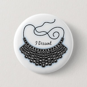 Dissent Collar 2 Inch Round Button