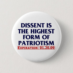 Dissent (expired 01.20.09) 2 inch round button
