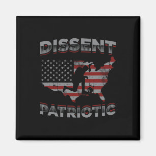 Dissent Is Patriotic Design Usa Flag Protest Resis Magnet