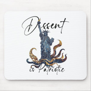 Dissent Is Patriotic Subtle Political Protest Merc Mouse Pad