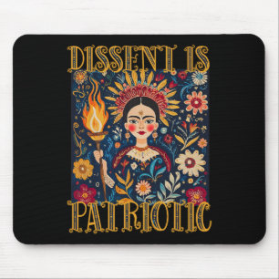 Dissent Is Patriotic Subtle Political Protest Merc Mouse Pad