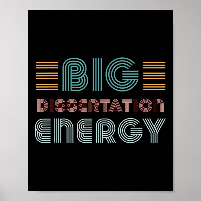 Dissertation Writing Thesis Defence Phd Doctoral C Poster (Front)