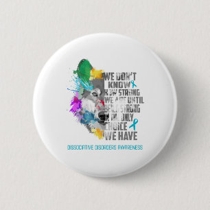 Dissociative Disorders Awareness Ribbon Support 2 Inch Round Button