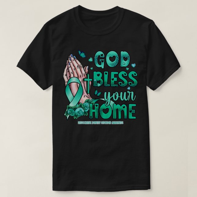 Dissociative Identity Disorder Awareness god bless T-Shirt (Design Front)