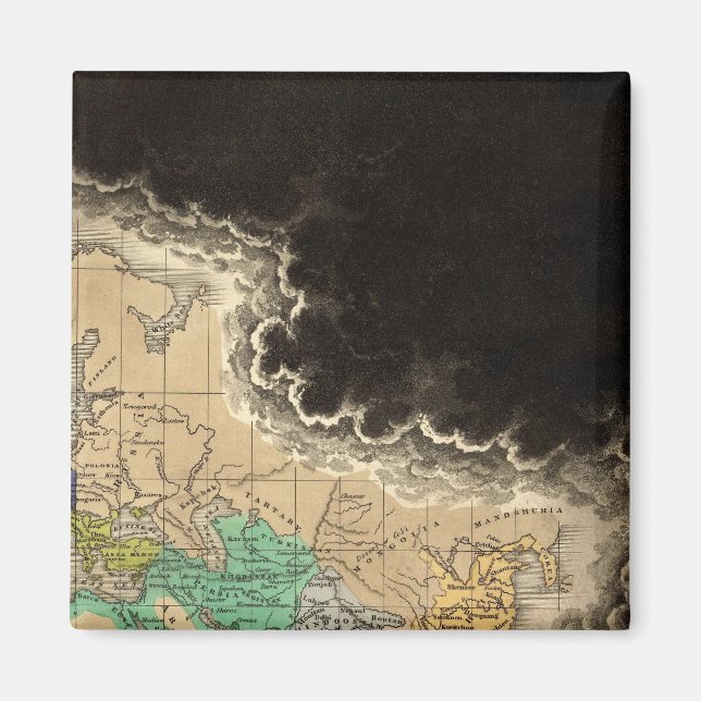 Dissolution of The Empire of Charlemagne 912 AD Magnet (Front)