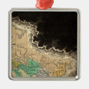 Dissolution of The Empire of Charlemagne 912 AD Metal Ornament