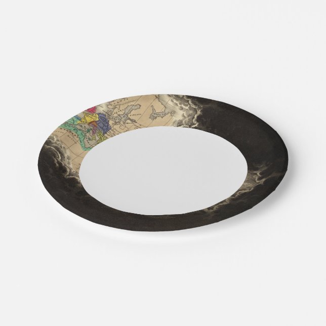 Dissolution of The Empire of Charlemagne 912 AD Paper Plate (Angled)