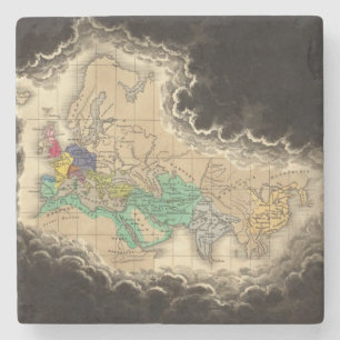 Dissolution of The Empire of Charlemagne 912 AD Stone Coaster