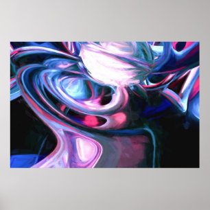 Dissolving Imagination Painted Abstract Poster