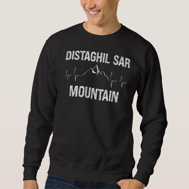 Distaghil Sar Mountain Climber Heartbeat Sweatshirt (Front)