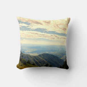 Distance Beauty Landscape Nature Photography Throw Pillow