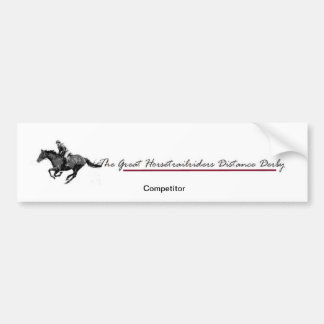 Distance Derby Bumper Sticker
