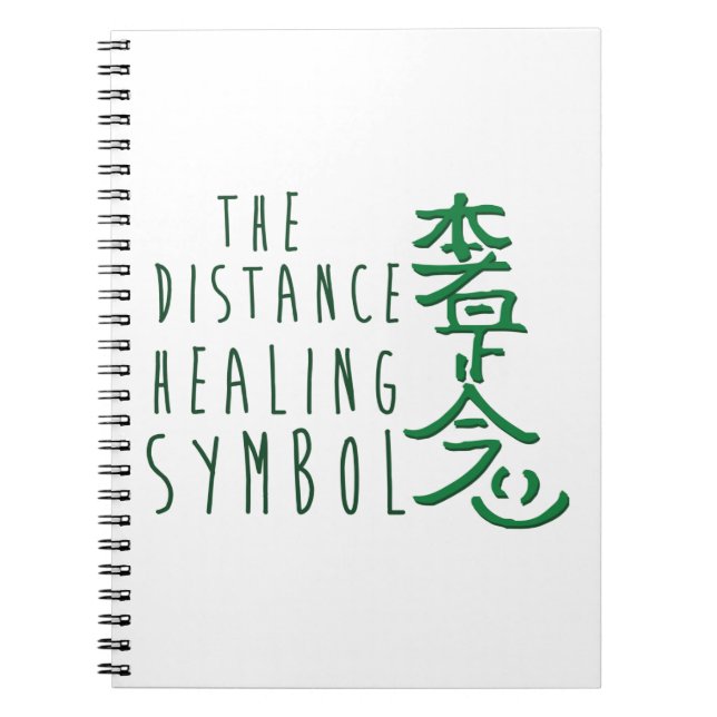 Distance Healing Reiki Symbol Notebook (Front)