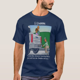 Distance Learning Navy Men's T-Shirt