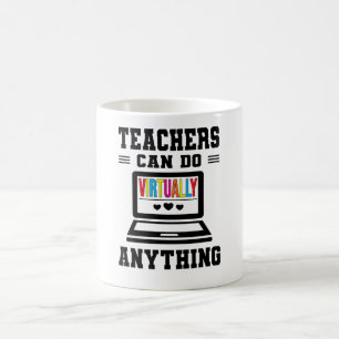 Distance Learning Teacher School Classroom Laptop Coffee Mug