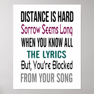 Distance Poster