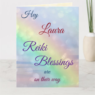 Distance Reiki Get Well greeting Card