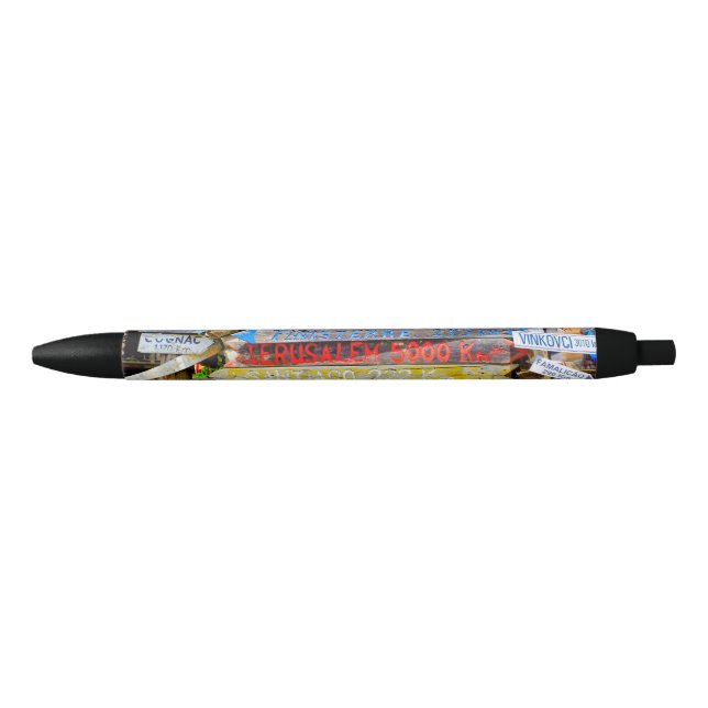 Distance sign black ink pen (Front)
