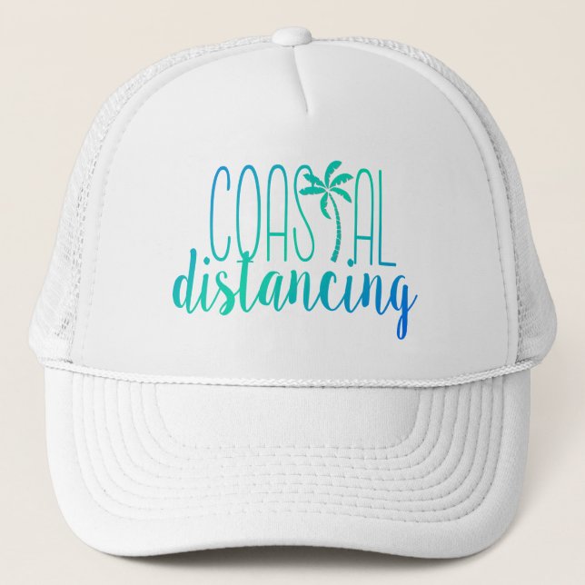 Distances côtières| Blue and Green Beach Casquette (Devant)