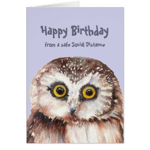Distances sociales amusantes Anniversaire mûre Cho