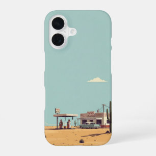 Distant Fuel Stop iPhone 16 Case