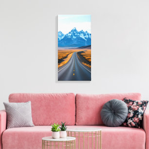 Distant Mountain Peaks Canvas Print