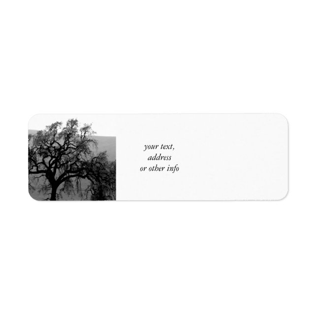 Distant Tree (Black & White) (Front)