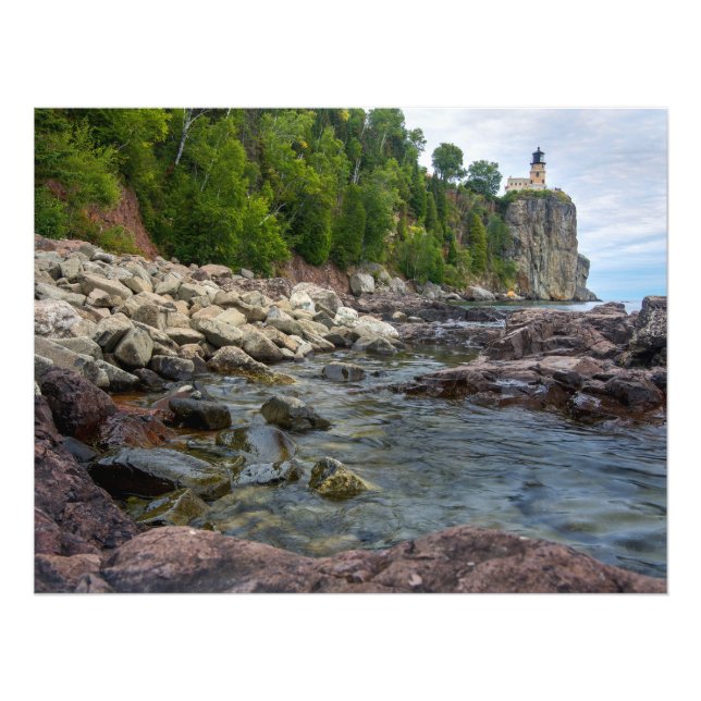 Distant View of Split Rock Lighthouse Photo Print (Front)