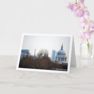Distant View of St Paul's Cathedral, London Card