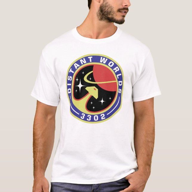 Distant Worlds Tour Shirt (Style 2) White (Front)