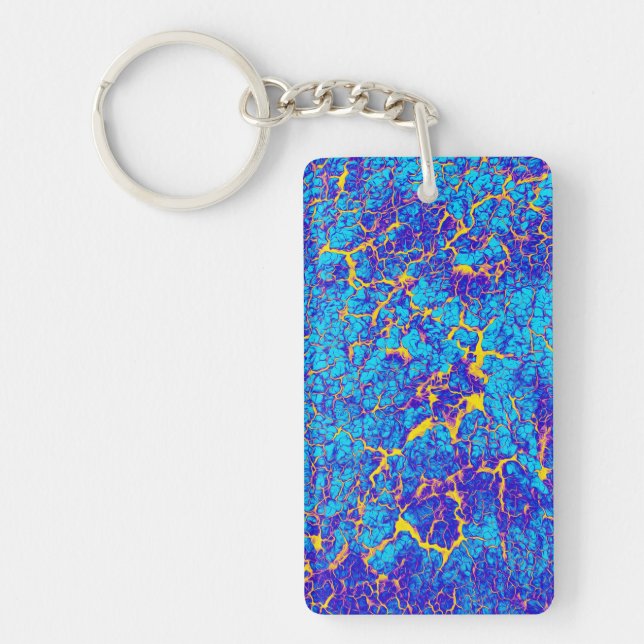 Distinctive Abstract Texture Keychain (Front)