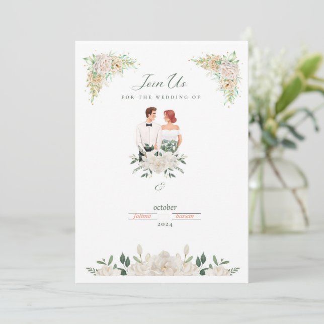 distinctive invitation card (Standing Front)