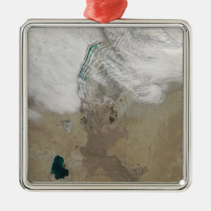 Distinctive lines of clouds metal ornament