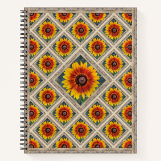 Distinctive Notebook with Susie's Sunflowers
