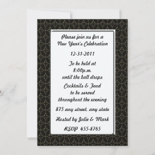 Distinguish New Year's Invitation