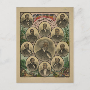Distinguished Coloured Men Frederick Douglass 1883 Postcard